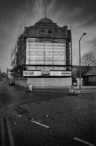 Outside Former Palace Cinema prior to demolition - Blackburn - A Town and its People by Christopher John Ball