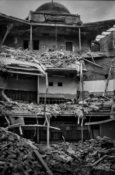 Outside Former Palace Cinema during demolition - Blackburn - A Town and its People by Christopher John Ball