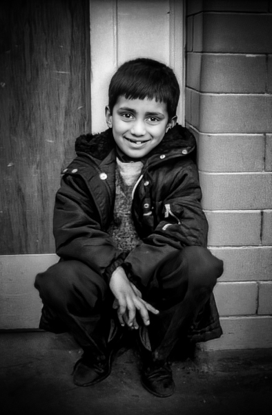 Child Brookhouse Community Centre, Blackburn Child Brookhouse Community Centre - Blackburn a Town and its People Photographic Study