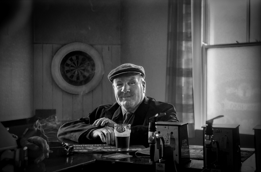 Man in Mill Hill Pub Blackburn A Town and its People by Christopher