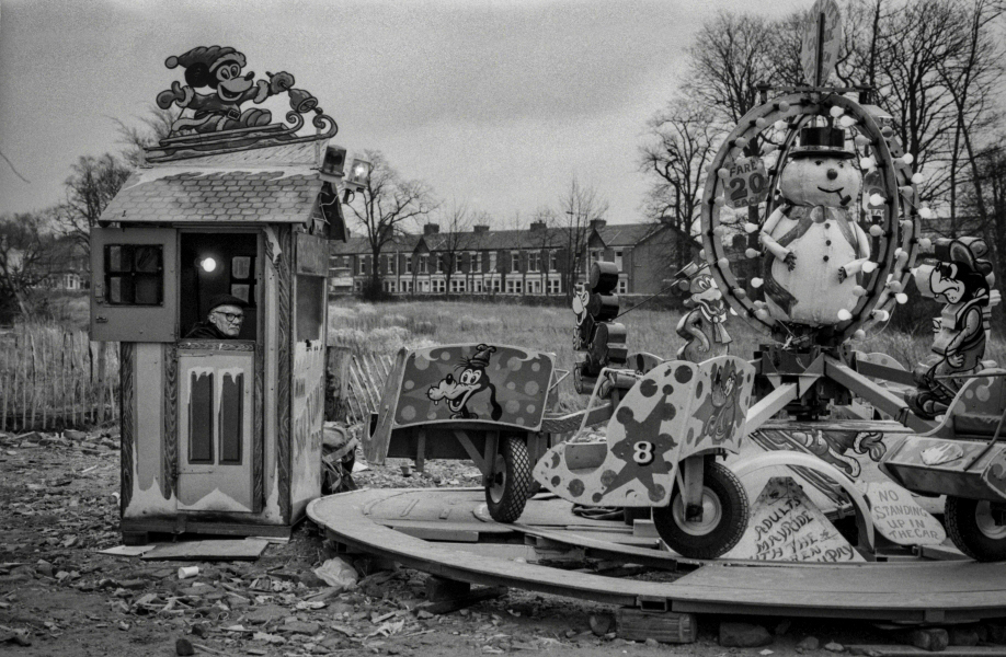 Childrens Ride Stallholder At Blackburn Easter Fair, Blackburn Childrens Ride Stallholder At The Easter Fair - Blackburn a Town and its People Photographic Study