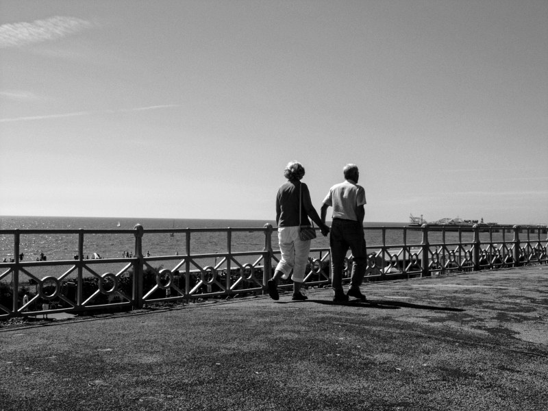 Old couple walking, Brighton 2005 - Photographic Essay by Christopher John Ball Old couple walking, Brighton 2005 - Photographic Essay by Christopher John Ball