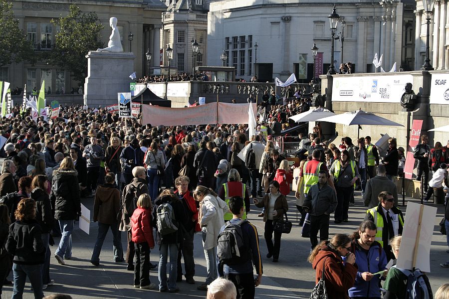 'London - A City and its People' - Climate Change Demo Trafalgar Square 6th November 2006 - A photographic study by Christopher John Ball - Photographer and Writer