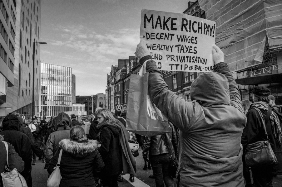 Boycott Workfare, DPAC and Mental Health Resistance Network - 4 March 2016 Road Block, Old Street, London - Photographs by Christopher John Ball