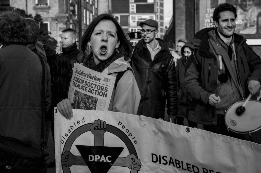 Boycott Workfare, DPAC and Mental Health Resistance Network - 4 March 2016 Road Block, Old Street, London - Photographs by Christopher John Ball Boycott Workfare, DPAC and Mental Health Resistance Network - 4 March 2016 Road Block, Old Street, London - Photographs by Christopher John Ball