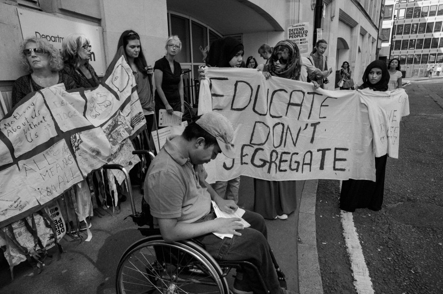 DPAC demonstration outside Department for Education, London. 4th September 2013 DPAC demonstration outside Department for Education, London. 4th September 2013