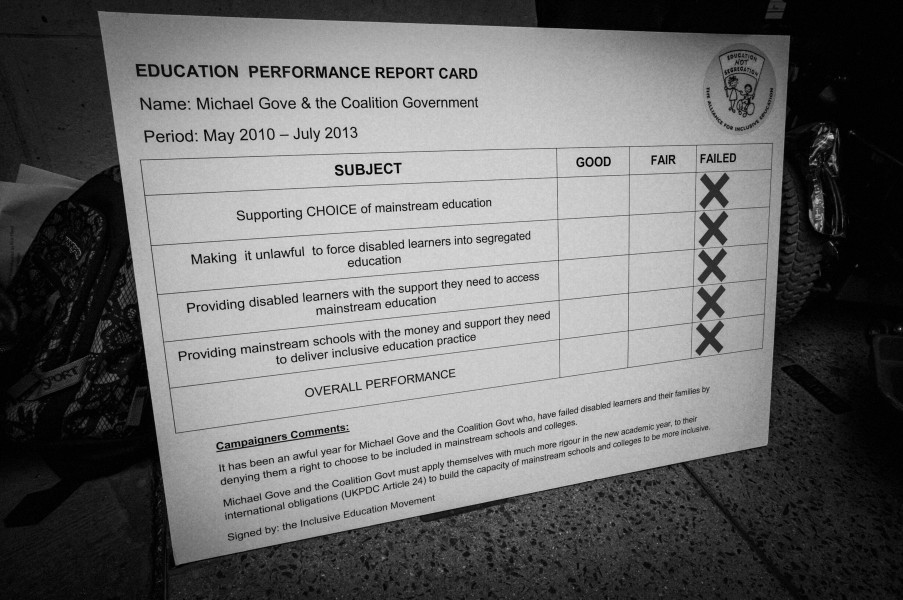 DPAC demonstration outside Department for Education, London. 4th September 2013 DPAC demonstration outside Department for Education, London. 4th September 2013