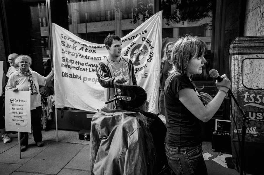 DPAC demonstration outside Department for Work and Pensions, London. 4th September 2013 Photographs by Christopher John Ball DPAC demonstration outside Department for Work and Pensions, London. 4th September 2013 Photographs by Christopher John Ball