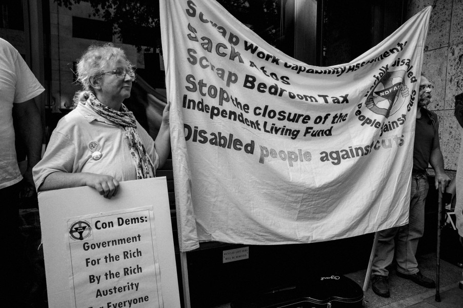 DPAC demonstration outside Department for Work and Pensions, London. 4th September 2013 Photographs by Christopher John Ball DPAC demonstration outside Department for Work and Pensions, London. 4th September 2013 Photographs by Christopher John Ball
