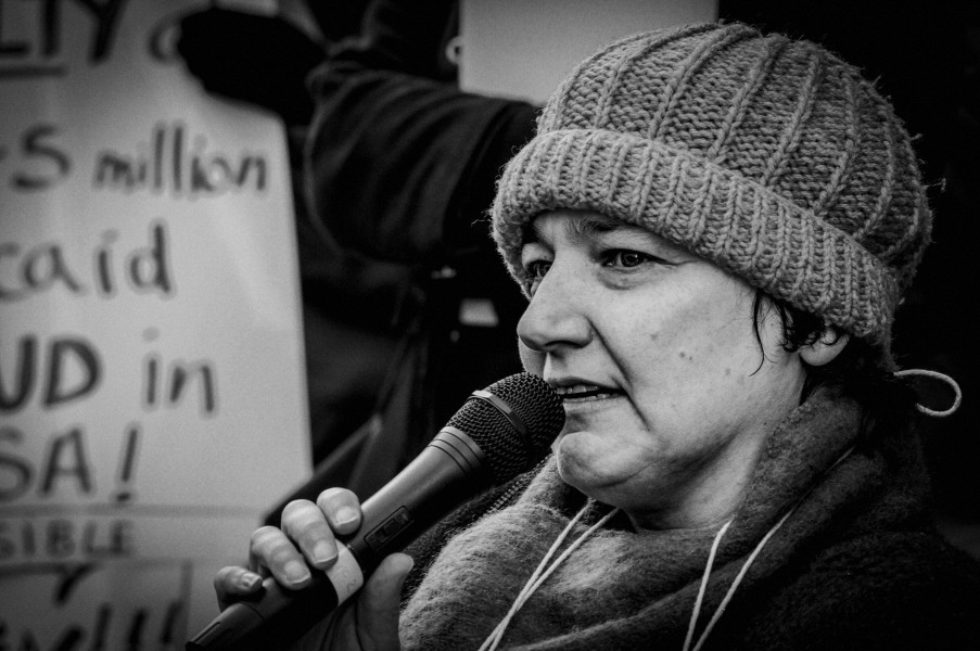 DPAC - Demonstration at Maximus Offices, London 2nd March 2015 Photographs by Christopher John Ball