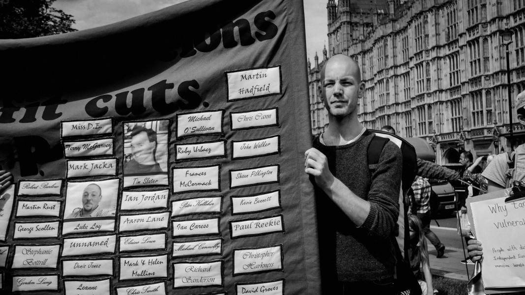 DPAC - PIP Fightback. Day of Action Against PIP. 13th July 2013, London. Part Three - Outside House of Commons, College Green. Photographs by Christopher John Ball DPAC - PIP Fightback. Day of Action Against PIP. 13th July 2013, London. Part Three - Outside House of Commons, College Green. Photographs by Christopher John Ball