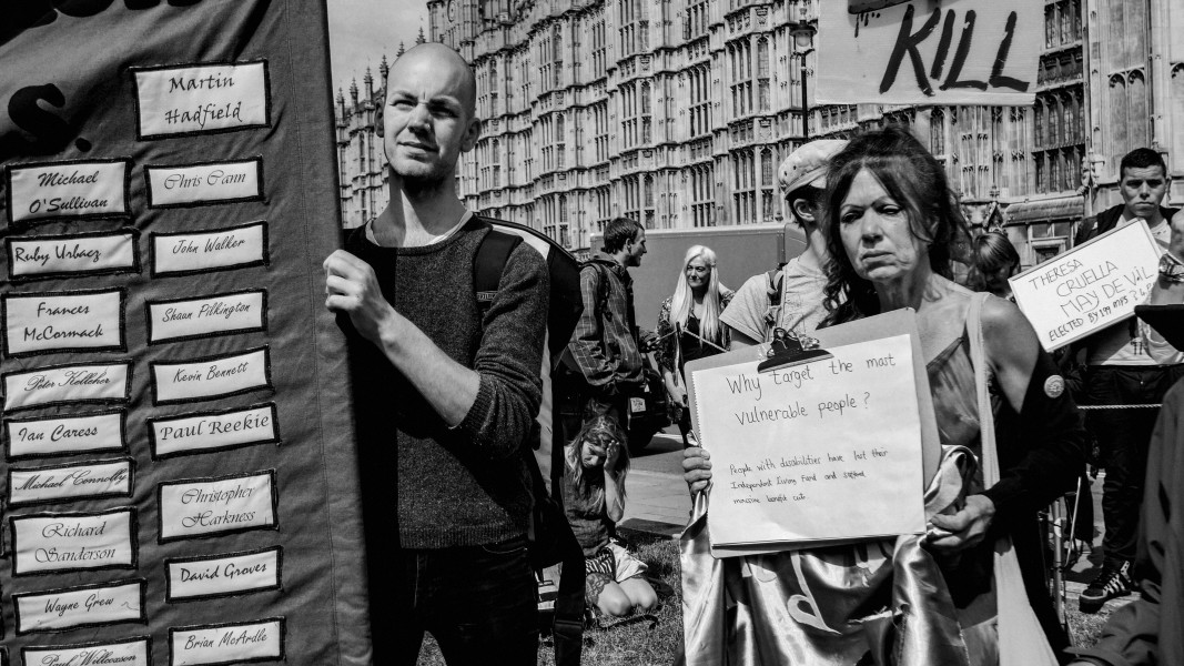 DPAC - PIP Fightback. Day of Action Against PIP. 13th July 2013, London. Part Three - Outside House of Commons, College Green. Photographs by Christopher John Ball DPAC - PIP Fightback. Day of Action Against PIP. 13th July 2013, London. Part Three - Outside House of Commons, College Green. Photographs by Christopher John Ball