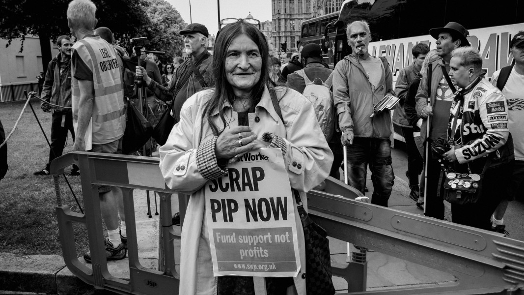 DPAC - PIP Fightback. Day of Action Against PIP. 13th July 2013, London. Part Three - Outside House of Commons, College Green. Photographs by Christopher John Ball