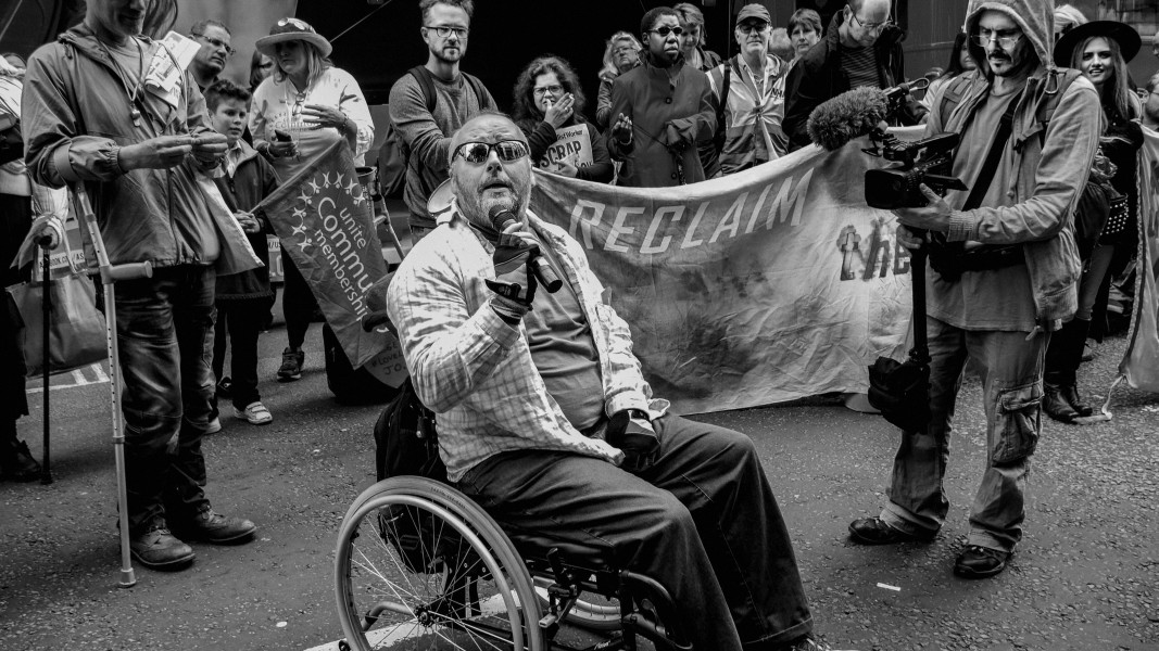 DPAC - PIP Fightback. Day of Action Against PIP. 13th July 2013, London. Part Two - Outside DWP Offices. Photographs by Christopher John Ball