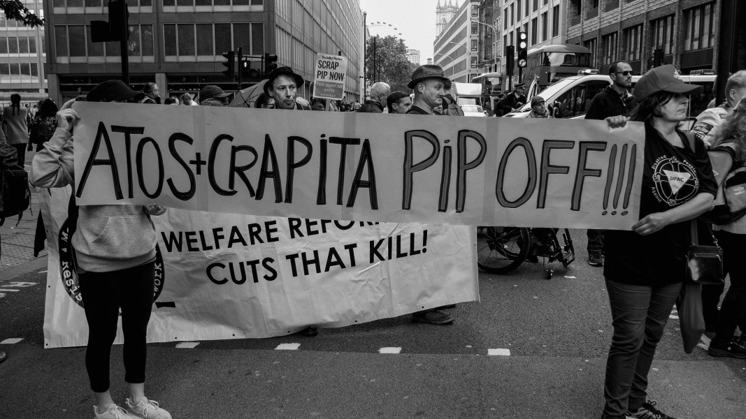 DPAC - PIP Fightback. Day of Action Against PIP. 13th July 2013, London. Part One - March towards DWP Offices. Photographs by Christopher John Ball DPAC - PIP Fightback. Day of Action Against PIP. 13th July 2013, London. Part One - March towards DWP Offices. Photographs by Christopher John Ball