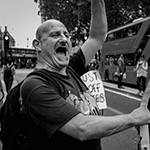 DPAC - PIP Fightback. Day of Action Against PIP. 13th July 2013, London. Part One - March towards DWP Offices. Photographs by Christopher John Ball