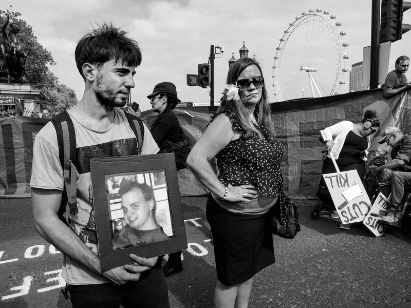 DPAC - Rights Not Games - A Week Of Action - September 4th-10th 2016 Westminster Bridge. the UK became the first country in the world to be investigated by the United Nations for grave and systematic violations of Disabled people’s rights. Photographs by Christopher John Ball - Part Two DPAC - Rights Not Games - A Week Of Action - September 4th-10th 2016 Westminster Bridge. the UK became the first country in the world to be investigated by the United Nations for grave and systematic violations of Disabled people’s rights. Photographs by Christopher John Ball - Part Two