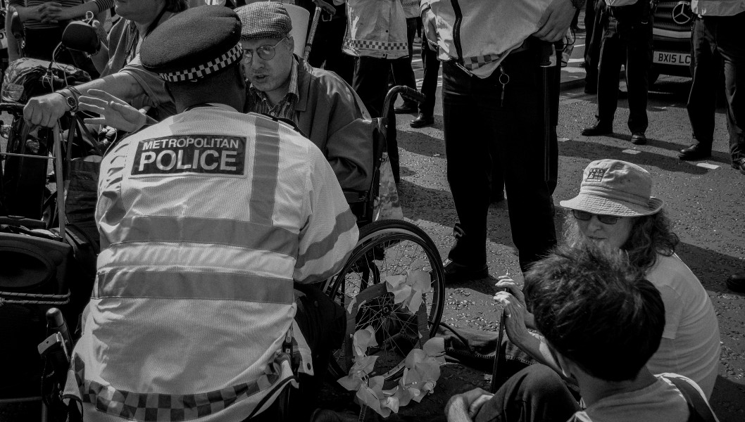 DPAC - Rights Not Games - A Week Of Action - September 4th-10th 2016 Westminster Bridge. the UK became the first country in the world to be investigated by the United Nations for grave and systematic violations of Disabled people’s rights. Photographs by Christopher John Ball - Part Two