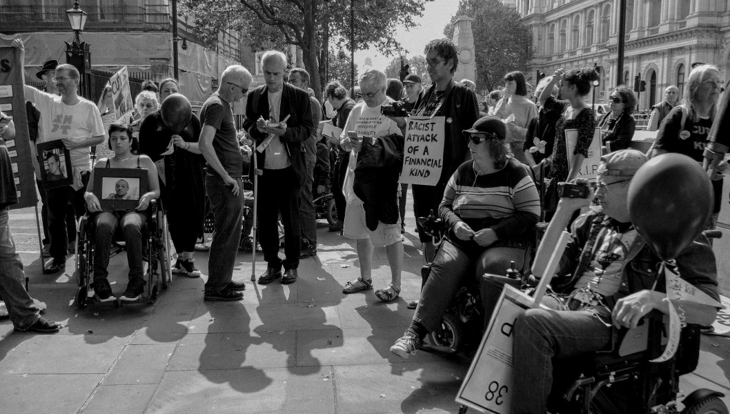 DPAC - Rights Not Games - A Week Of Action - September 4th-10th 2016 Westminster Bridge. the UK became the first country in the world to be investigated by the United Nations for grave and systematic violations of Disabled people’s rights. Photographs by Christopher John Ball DPAC - Rights Not Games - A Week Of Action - September 4th-10th 2016 Westminster Bridge. the UK became the first country in the world to be investigated by the United Nations for grave and systematic violations of Disabled people’s rights. Photographs by Christopher John Ball