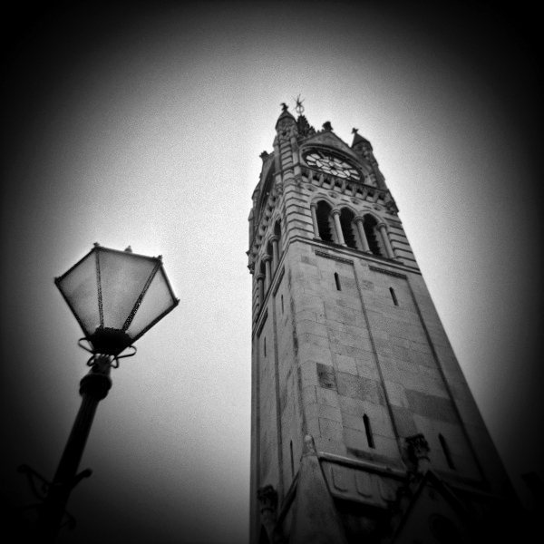 Holga photograph of Gravesend Clock Tower - 1 by Christopher John Ball