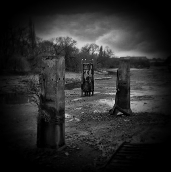 Holga 'River at Low Tide' Triptych -1 by Christopher John Ball - Photographer & Writer