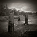Holga 'River at Low Tide' Triptych by Christopher John Ball - Photographer & Writer