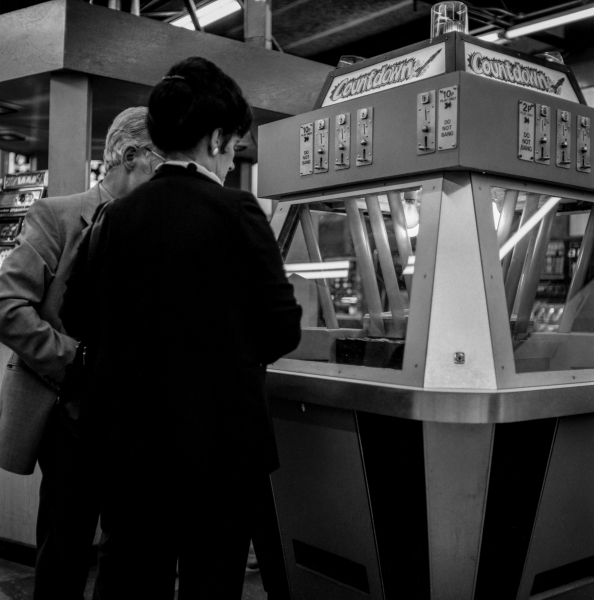 Gambling on slots on Pier, Morecambe, 1988 From British Coastal Resorts - Photographic Essay by Christopher John Ball Gambling on slots on Pier, Morecambe, 1988 From British Coastal Resorts - Photographic Essay by Christopher John Ball