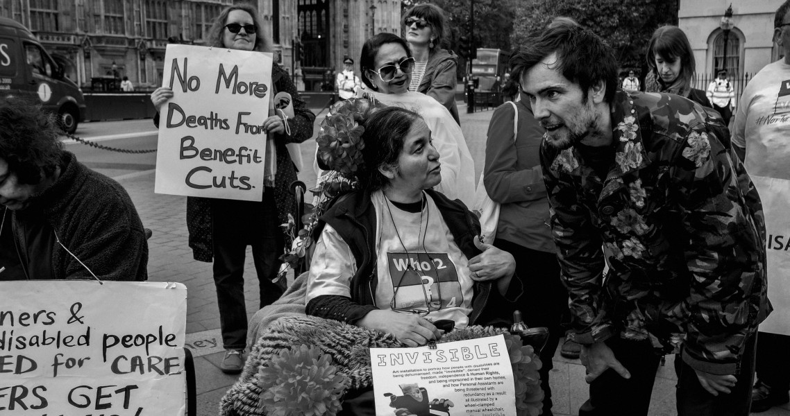 DPAC 'Trash The Tories' Demonstration 2017 General Election, London. 2nd May 2017 - Part One - Old Palace Yard. Photographs by Christopher John Ball DPAC 'Trash The Tories' Demonstration 2017 General Election, London. 2nd May 2017 - Part One - Old Palace Yard.