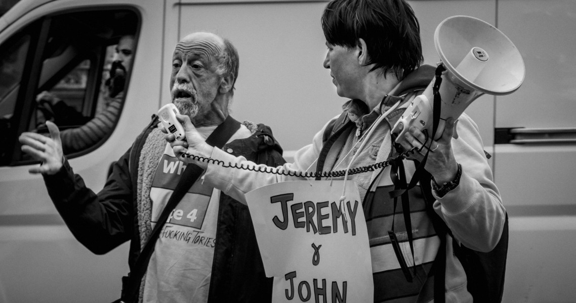 DPAC 'Trash The Tories' Demonstration 2017 General Election, London. 2nd May 2017 - Part One - Old Palace Yard. Photographs by Christopher John Ball DPAC 'Trash The Tories' Demonstration 2017 General Election, London. 2nd May 2017 - Part One - Old Palace Yard.