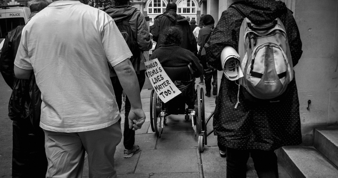 DPAC 'Trash The Tories' Demonstration 2017 General Election, London. 2nd May 2017 - Part Four - Outside Conservative Party HQ. Photographs by Christopher John Ball DPAC 'Trash The Tories' Demonstration 2017 General Election, London. 2nd May 2017 - Part Four - Outside Conservative Party HQ.