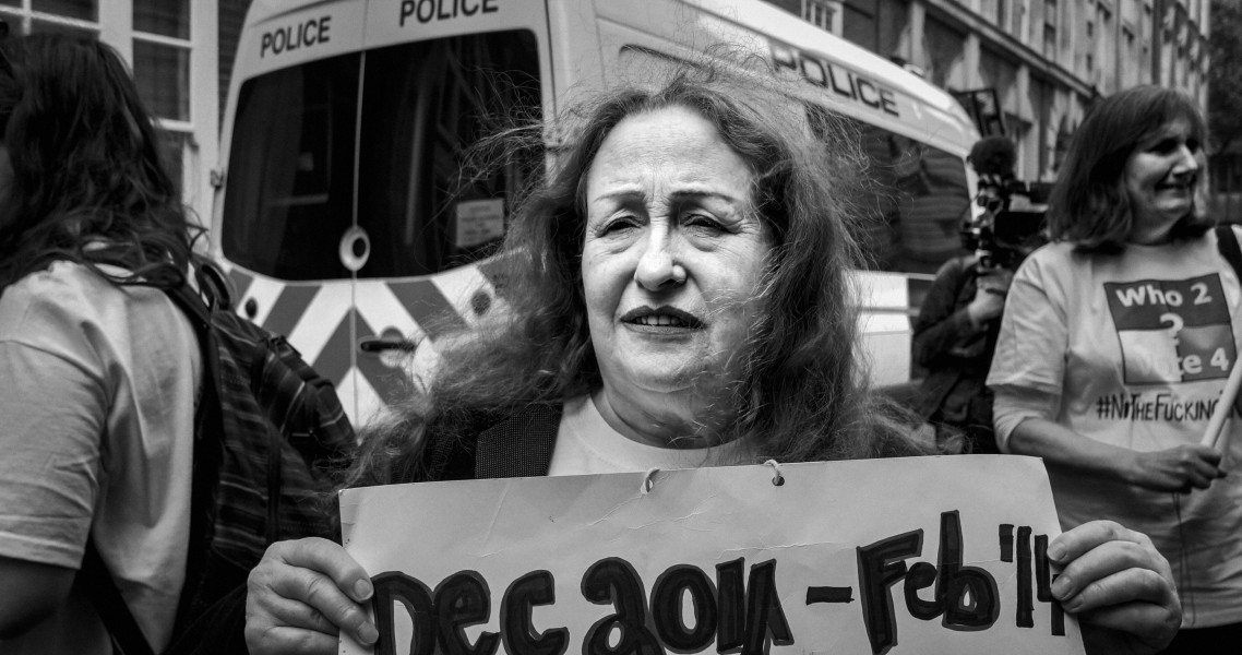 DPAC 'Trash The Tories' Demonstration 2017 General Election, London. 2nd May 2017 - Part Four - Outside Conservative Party HQ. Photographs by Christopher John Ball DPAC 'Trash The Tories' Demonstration 2017 General Election, London. 2nd May 2017 - Part Four - Outside Conservative Party HQ.