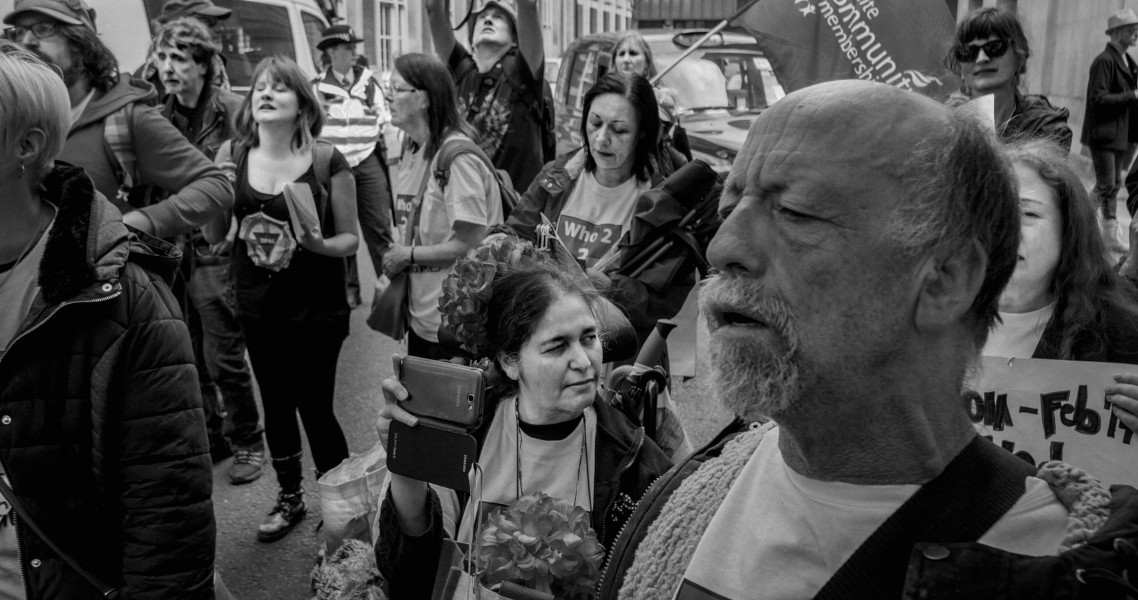 DPAC 'Trash The Tories' Demonstration 2017 General Election, London. 2nd May 2017 - Part Four - Outside Conservative Party HQ. Photographs by Christopher John Ball DPAC 'Trash The Tories' Demonstration 2017 General Election, London. 2nd May 2017 - Part Four - Outside Conservative Party HQ.