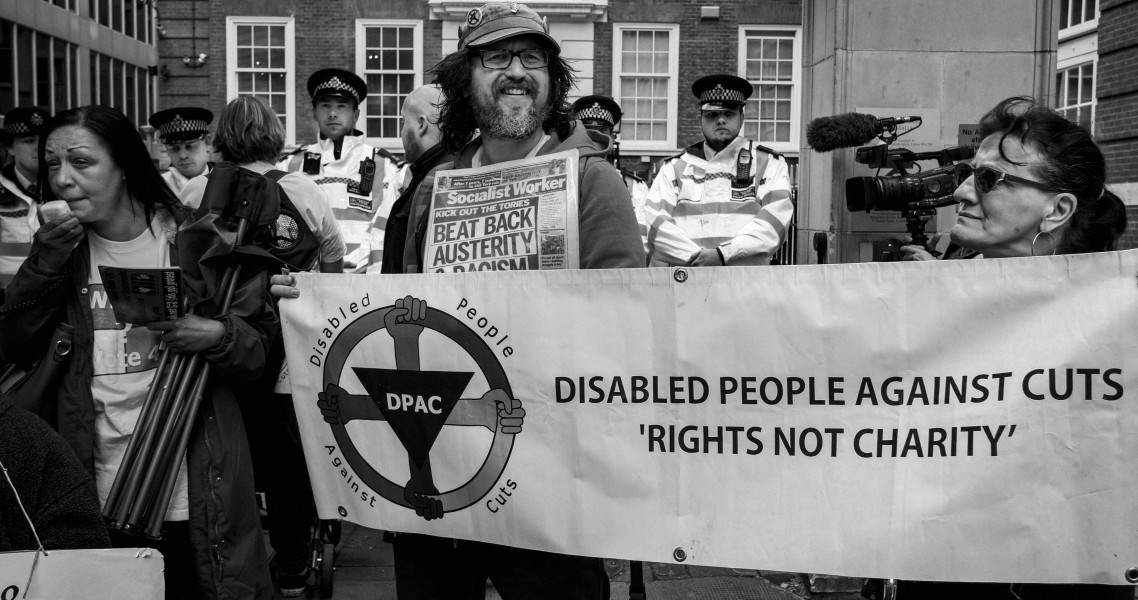 DPAC 'Trash The Tories' Demonstration 2017 General Election, London. 2nd May 2017 - Part Four - Outside Conservative Party HQ. Photographs by Christopher John Ball DPAC 'Trash The Tories' Demonstration 2017 General Election, London. 2nd May 2017 - Part Four - Outside Conservative Party HQ.