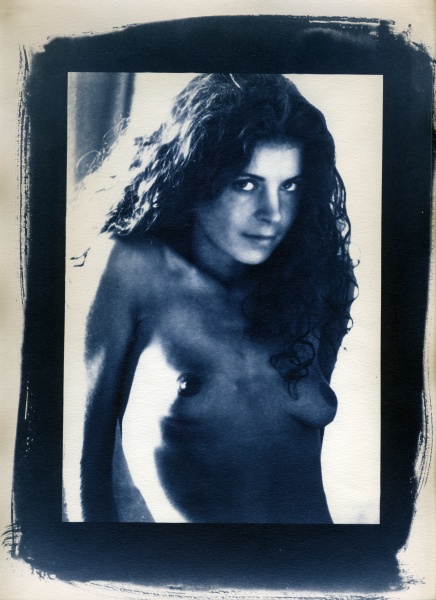 Cyanotypes Nude - 2 - Fine Art Cyanotype Flower and Nude Photographs by Christopher John Ball - Photographer & Writer