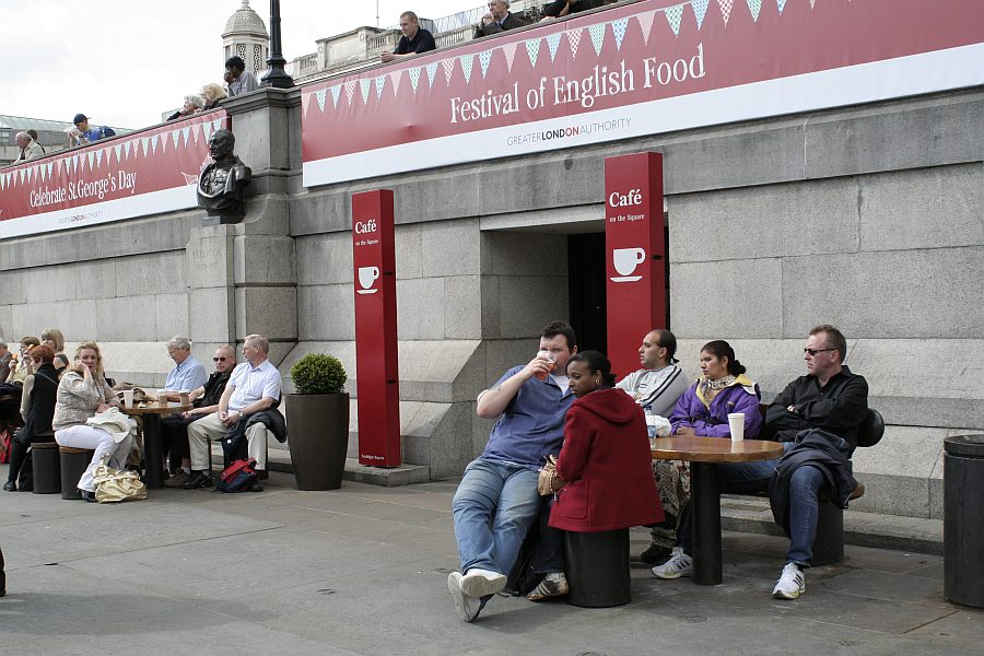 London - A City and its People - St Georges Day Trafalgar Square 2008 - A photographic study by Christopher John Ball - Photographer and Writer